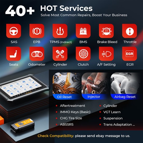 2026 OTOFIX D1 Voiture Professionnelle OBD2 Diagnostiqueur Voiture Scanner TOUS LES SYSTÈMES Codage TPMS - Photo 4/14