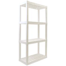 Plastic Shelves Garage Shelf Heavy Duty Shelving Unit Storage Rack Shelves 