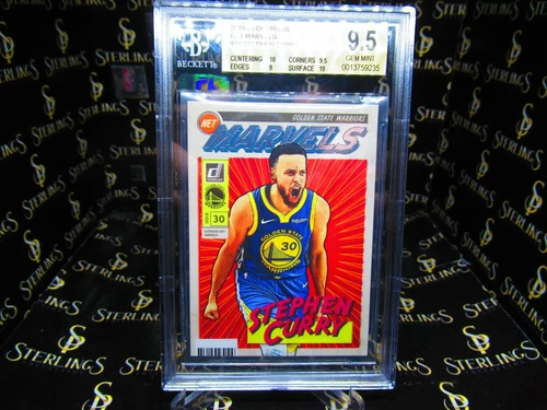 2019-20 PANINI DONRUSS Stephen Curry MARVELS *BGS 9.5/10* GOLDEN STATE WARRIORS