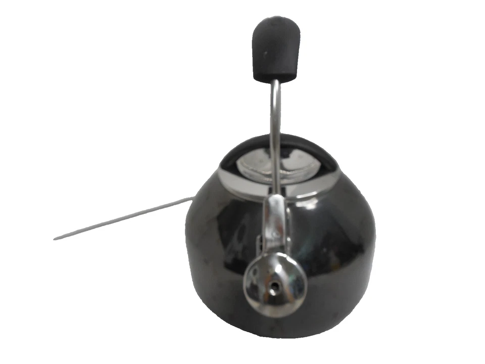 Tetera CHANTAL Whistling 2 cuartos de galón acero/esmalte gris oscuro Foto 2 de 4