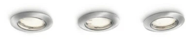Philips SmartSpot Einbaustrahler 3er Set Einbauspot 10W GU10 Stahl schwenkbar - Bild 1 von 2