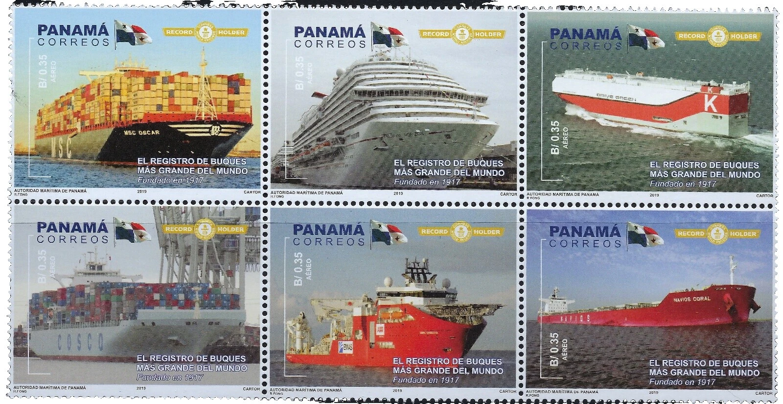 Barcos y botes sellos de Panamá