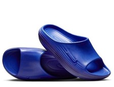 NEW Men's Size 9 Nike ReactX Rejuven8 Slides HV4479-401 Hyper Royal Blue Sandals