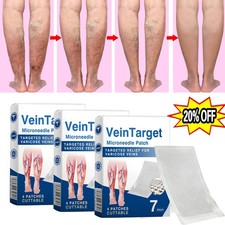 4 20 Vein Target Microneedle Patches Advanced Varicose Veins Treatment for Legs