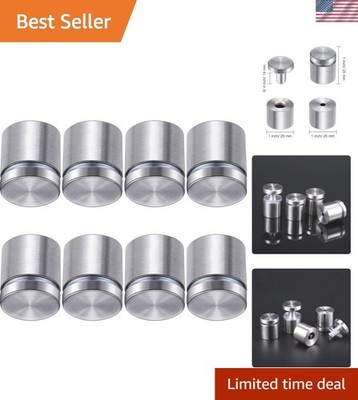 8 Pcs Sign Standoff Screws s Stainless Steel Wall Standoff Mounts Glass Acryl...