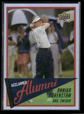 Annika Sorenstam 2026 Upper Deck Acclaimed Alumni #AL-2 PGA