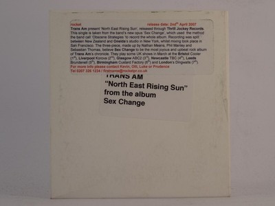 TRANS AM NORTH EAST RISING SUN (E64) 1 Track Promo CD Single including Card Slee