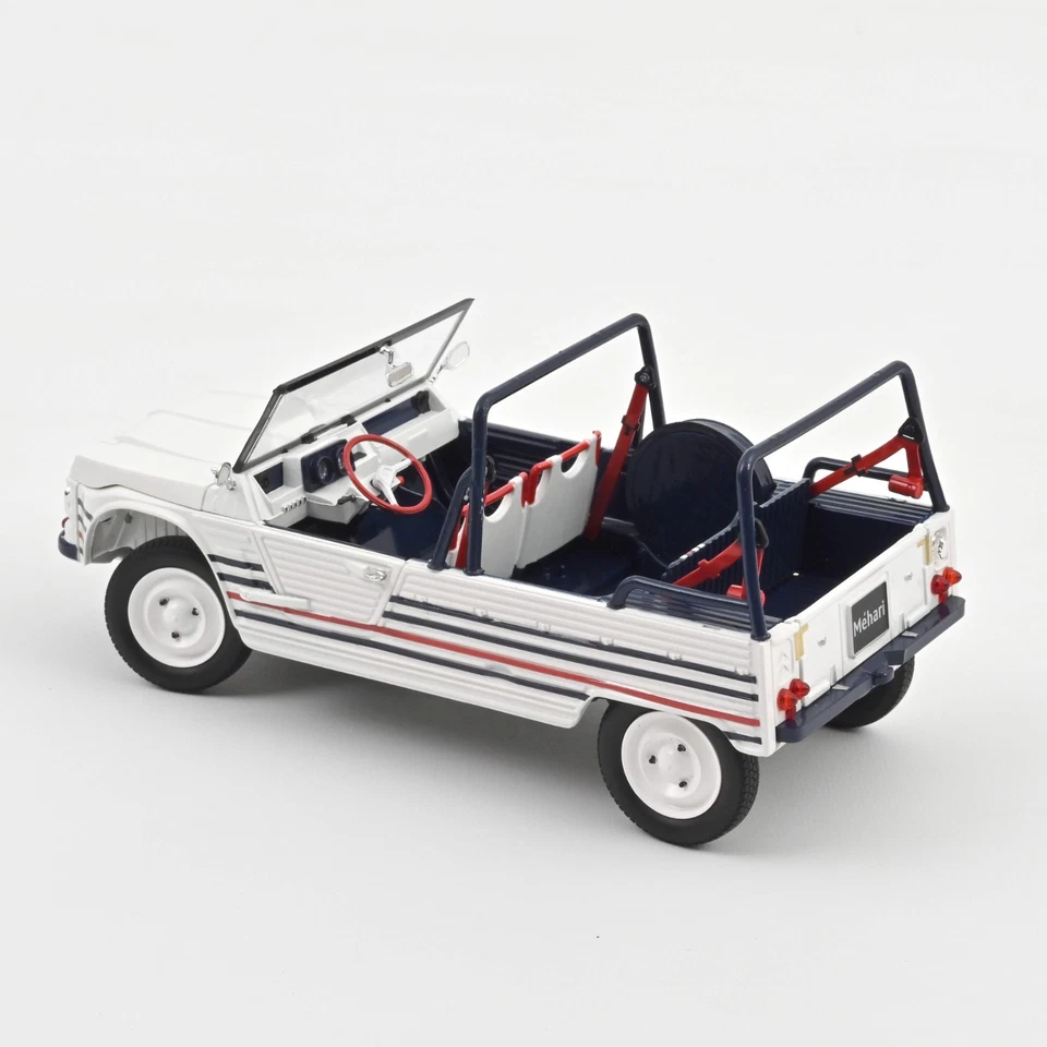 * CITROËN MEHARI ELECTRIC 2016 Voiture Bleu blanc rouge car - 1/18 NOREV 181805 - Photo 3/4