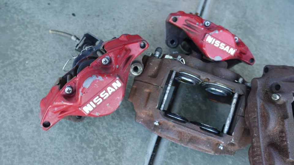 1990-1996 NISSAN 300ZX Z32 FAIRLADY FRONT REAR BRAKE CALIPERS OEM - Image 2 of 4