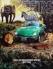 1977 Triumph Spitfire Print Ad | POSTER 24" X 18" | Sweet!