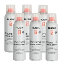 6 PACK  Rusk Thermal Shine Spray 4.4oz / 142ml ( 6 Pack )