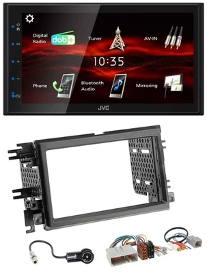 JVC USB Bluetooth MP3 DAB 2DIN Autoradio für Ford Mustang F 150 04-09 - Bild 1 von 4