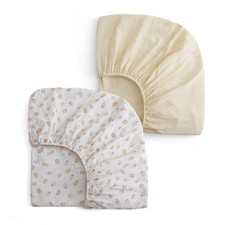 2 PCS Muslin Crib Sheets Strawberry Cream Cotton Baby Standard 28x52 Inch