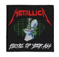 Metallica Metal Up Your Ass Patch | Heavy Thrash Speed Metal Hard Rock Band Logo