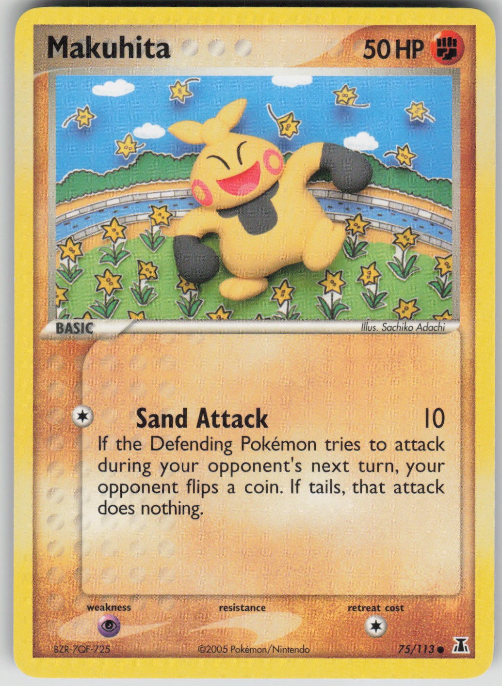 Pokemon TCG Makuhita Common Delta Species 75/113