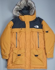 THE NORTH FACE McMurdo 2 Parka Men's XL Mustard Down Hooded DryVent