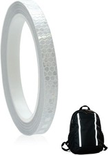 8M White Reflective Tape for Vehicles Bikes Helmets Clothing, Reflective Sticke