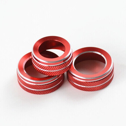 Red Circle Trim for Car Air Conditioning Volume Knob for A3 8V S3 2014 2019 - Picture 5 of 8