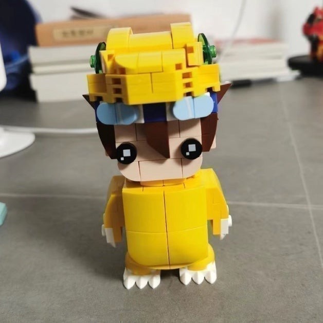 Agumon Official Digimon Lego toy collectible figure ornament cute