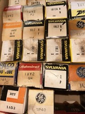 Vacuum Tube Grab Bag Vintage Lot of 100 Vacuum Tubes STEAM PUNK ART