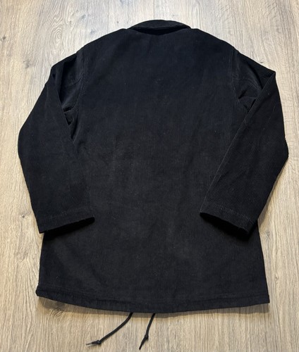 Empyre Black Corduroy Coaches Jacket Full Zip Up And Snap Closure Mens Size L - Picture 5 of 9