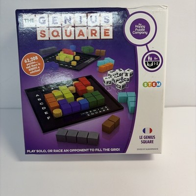 The Genius Square 100% COMPLETE The Happy Puzzle Company 2018 STEM Brain Teaser