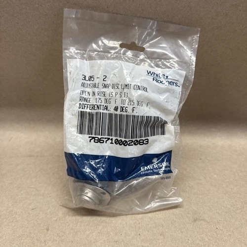 White-Rodgers 3L05-2 Adjustable Snap Disc Limit Control 175-215 DEGREES F