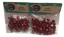 50 Count 12mm Red Crafter's Square Craft Jingle Bells Pack of 2 