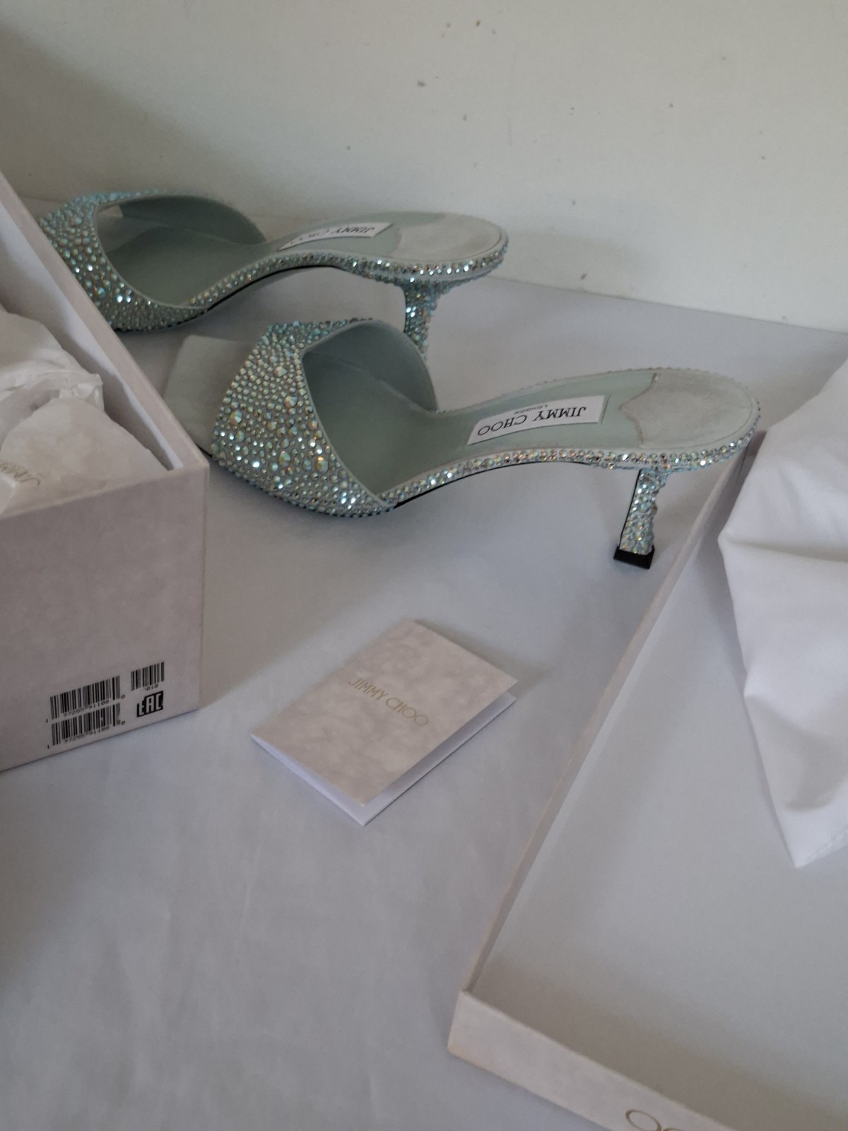 Jimmy Choo SKYE 70MM MULES IN SIZE UK 8 NEW WITH BOX image 10