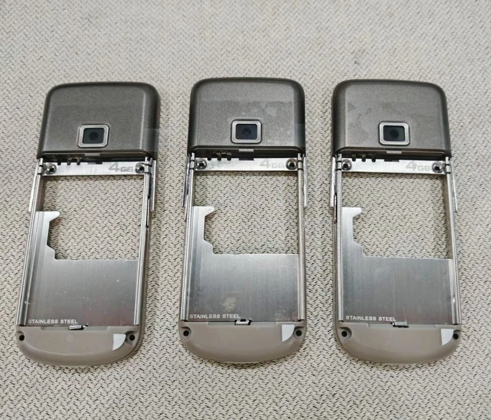 Piezas de cubierta central de repuesto de alta calidad para Nokia 8800e Arte Gold Carbon Foto 4 de 4