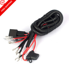 Somaer 12v Horn Wiring Harness Relay Kit For Car Harness Black