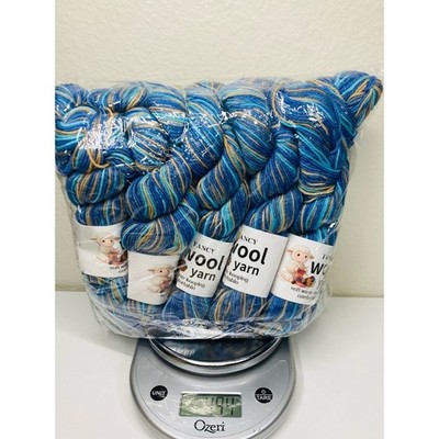 10 NEW Fancy Wool Yarn 470+g 85% Australian Wool 10% Camel 5% Anti-Pilling Fiber