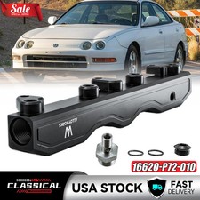 Aluminum Fuel Rail For 90-01 Honda Acura Integra B Series B16b18 Ls Gsr Type R. Aluminum Fuel Rail For 90-01 Honda Acura Integra B Series B16b18 Ls Gsr Type R.