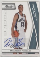 2010-11 Prestige Rookie Draft Picks Rights 114/199 Xavier Henry #222 Auto 1x9