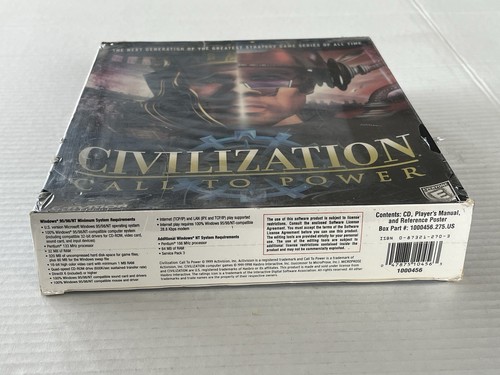 Civilization - Call to Power Game #1000456 - Activision (1999) MIB Sealed Win 95 - Picture 5 of 10