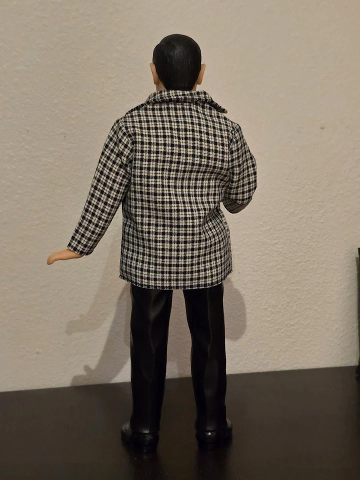 MUY RARO 13" PVC Mr Bean figura con abrigo de tela, brazos móviles artículo de coleccionista Foto 4 de 4