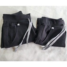 TWO PAIRS Figs Zamora Scrub Pants Technical Collection Black XXS Womens