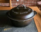 Griswold #8 Cast Iron Dutch Oven w/ Lid Tite-Top 833D & 2551 B LBL RESTORED
