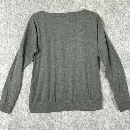 Horny Toad Womens S Top Tee Shirt L/S Olive Green Boatneck Organic Cotten Blend - Picture 5 of 10