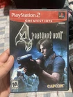 PlayStation 2 -PS2 Resident Evil 4 - Light Scratches,  Plays Fine.