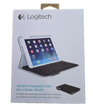 Logitech Ultrathin Wireless Tablet Keyboard Folio Case for iPad Mini OPEN BOX 