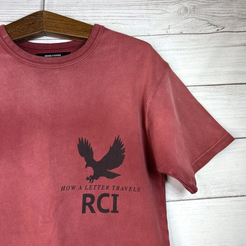 Camiseta Reese Cooper Roja How a Letter Travels S/S20 Para Hombre Camiseta Manga Corta Talla S Foto 4 de 4