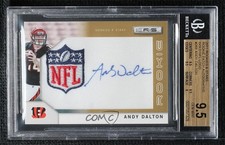 2011 Rookies & Stars Rookie 19/25 Andy Dalton BGS 9.5 GEM MINT Patch Auto 0s3