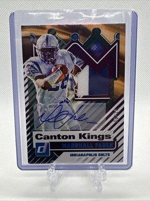 2025 Panini Donruss Marshall Faulk Canton Kings Auto /10 Colts