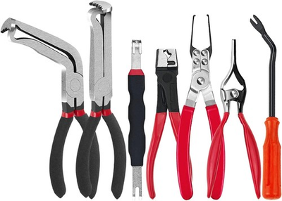 #ad 7 Pcs Set Electrical Disconnect Pliers for Cars Electrical Connector Separator $32.29