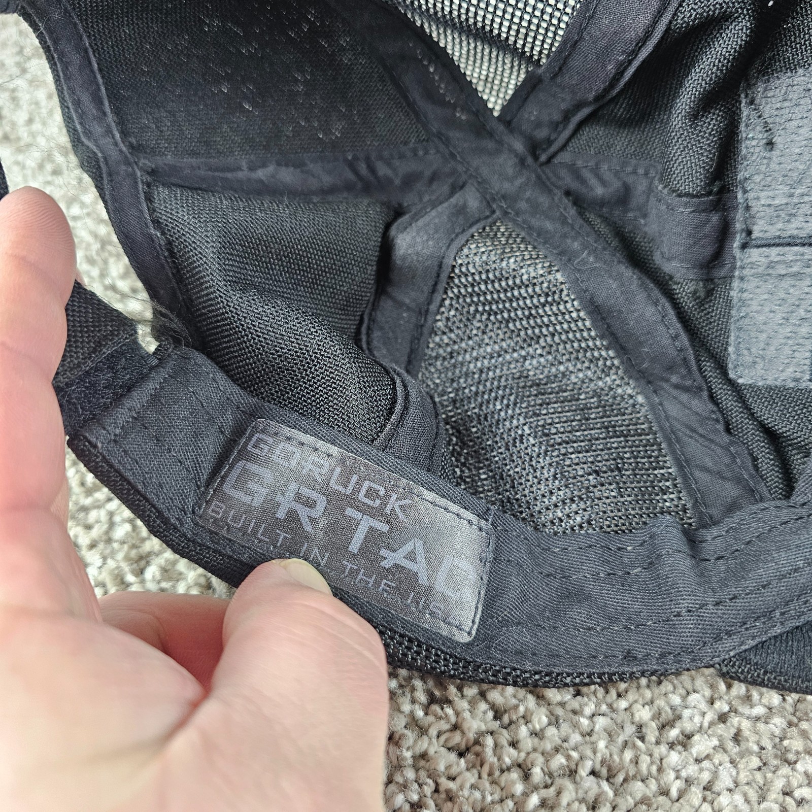 GoRuck Hat Cap Black Mesh Panel Strapback USA Mad… - image 10