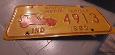 plaque immatriculation américaine Indiana Usa american license plate