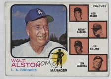 1973 Topps High Number Tommy Lasorda Walter Alston Red Adams Monty Basgall 1n13