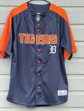 VTG MLB Detroit Tigers Dynasty Stitched Adult Large (42-44) Baseball Jersey