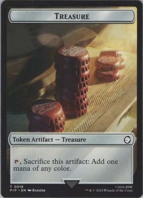 MTG Normal Treasure (0018) // Clue Double-Sided Token T Universes Beyond: Fallou